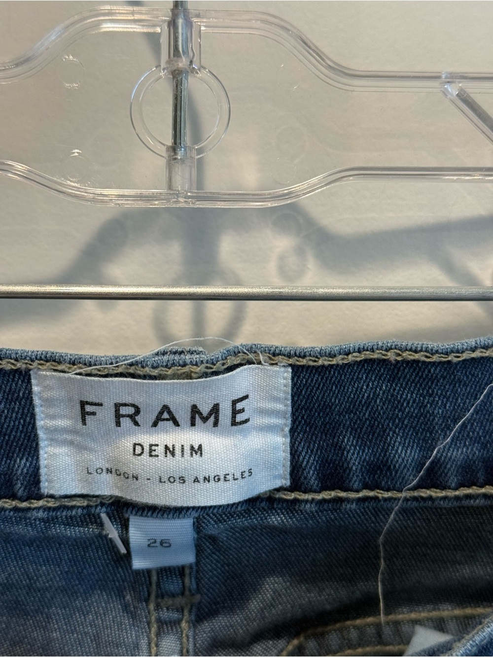 FRAME Le Garçon Crop Jeans Medium Wash Cropped Denim Size 26 - Picture 3 of 5